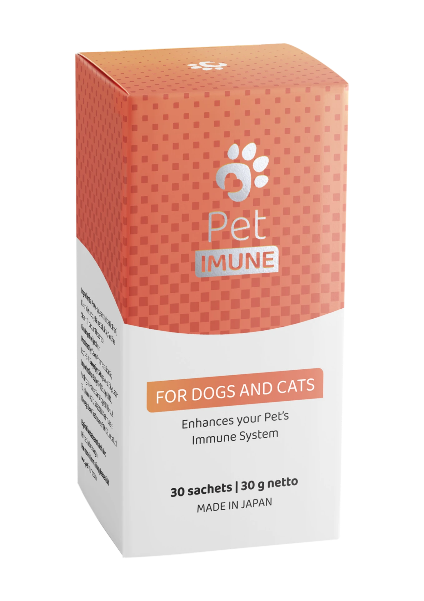 Опаковка PetImune с BioBran MGN-3 — сашета за кучета и котки